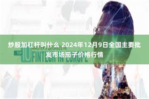 炒股加杠杆叫什么 2024年12月9日全国主要批发市场茄子价格行情