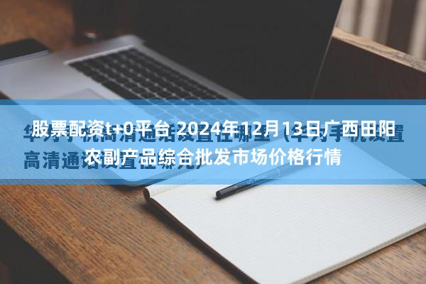 股票配资t+0平台 2024年12月13日广西田阳农副产品综合批发市场价格行情