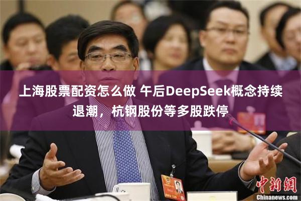 上海股票配资怎么做 午后DeepSeek概念持续退潮，杭钢股份等多股跌停